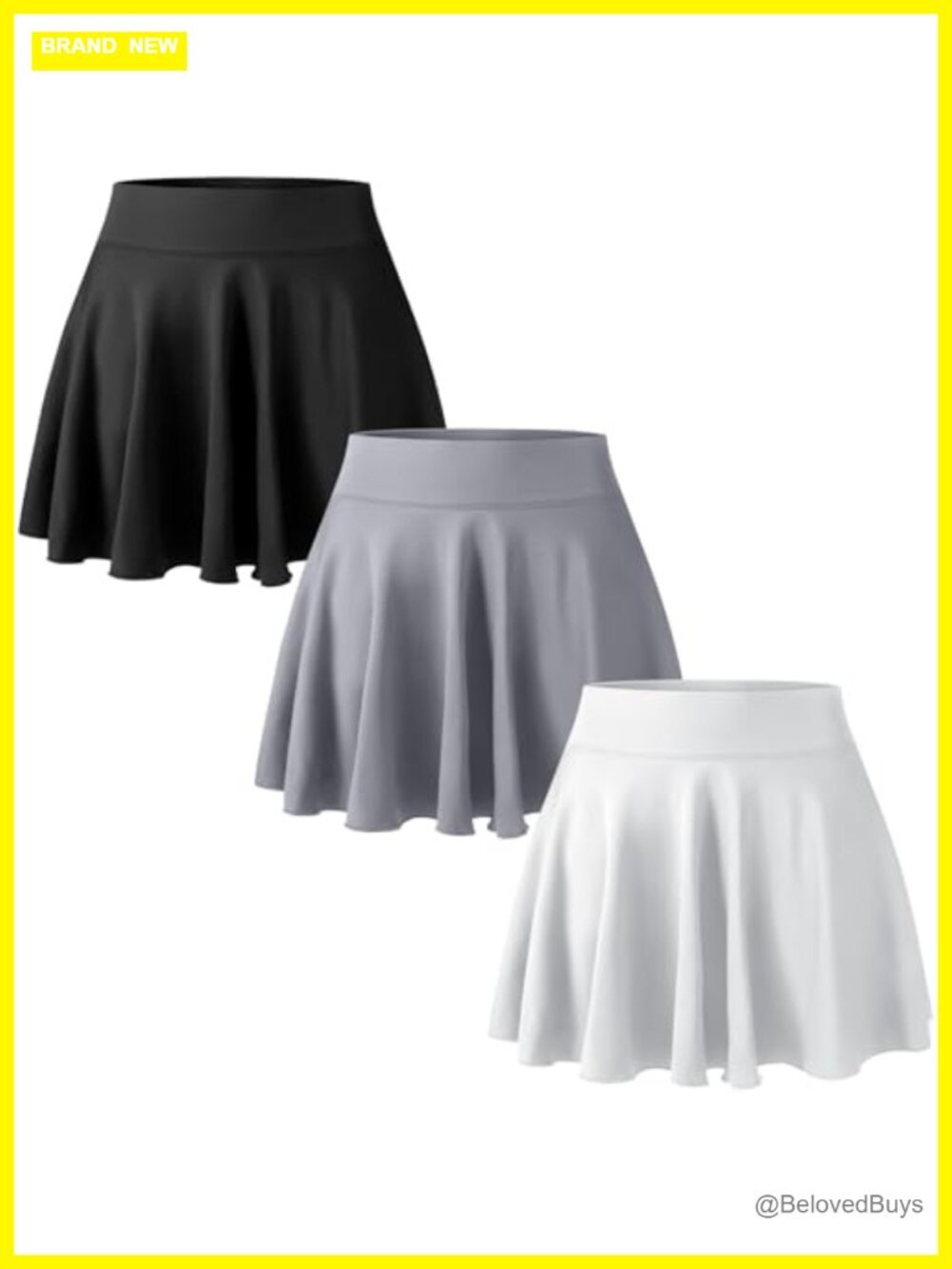 Women Pleated Tennis Golf Skort High Waist Tummy Control Athletic Skirt with